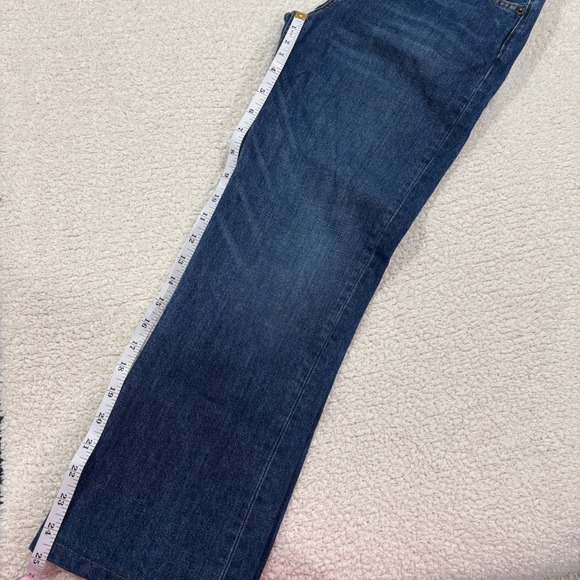 Reformation Jordi Kick Flare Jean Teton Wash Size 24 Denim Blue Dark 25" Inseam - Picture 2 of 9